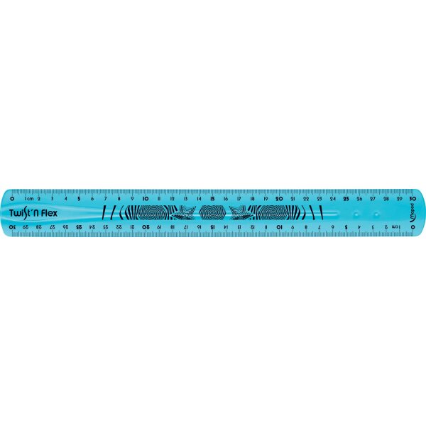 Lineal TWISTn FLEX 30 cm - farbig sortiert, Blister