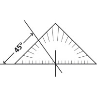 Geometriedreieck TECHNIC - Blister - Hypothenuse 16 cm