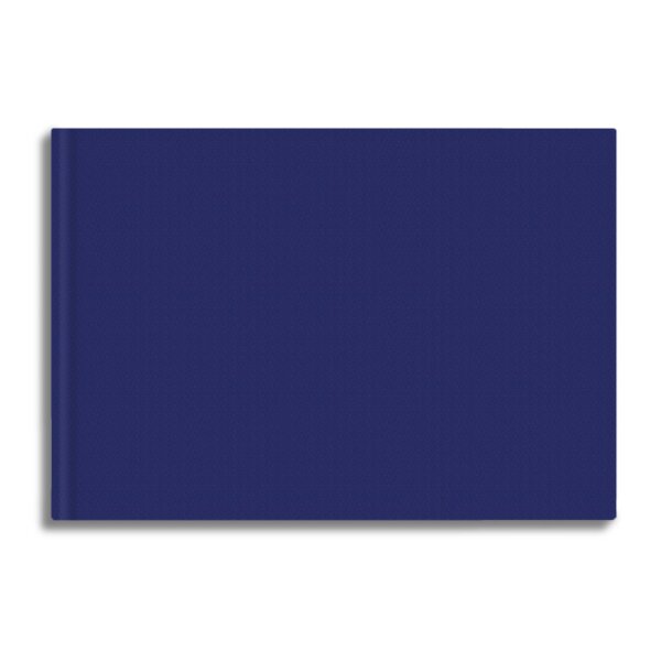 Aquarellbuch 17 x 11,5 cm quer, 96 Seiten, 160g/qm, 35% Hadern - blau