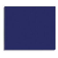 Aquarellbuch 24 x 20,6 cm quer, 120 Seiten, 160g/qm, 35% Hadern - blau