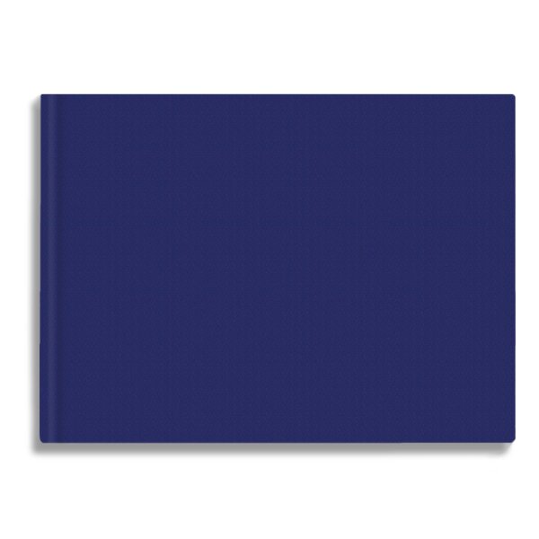 Aquarellbuch 30 x 24 cm quer, 120 Seiten, 160g/qm, 35% Hadern - blau