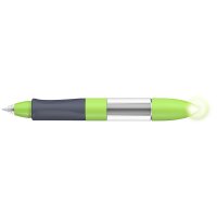 Tintenroller Base Senso grau-grün, Warnlicht am Stiftende