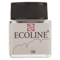 Ecoline flüssige Wasserfarbe Glas 30 ml - weiß