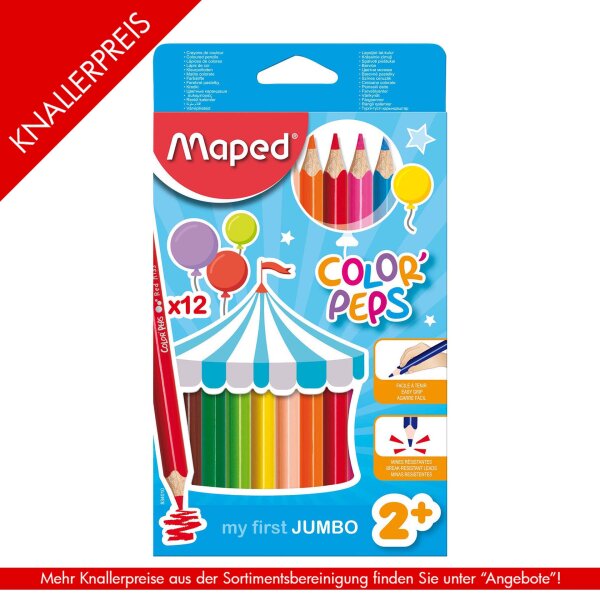 Buntstifte COLORPEPS JUMBO x12 - Blisterschachtel