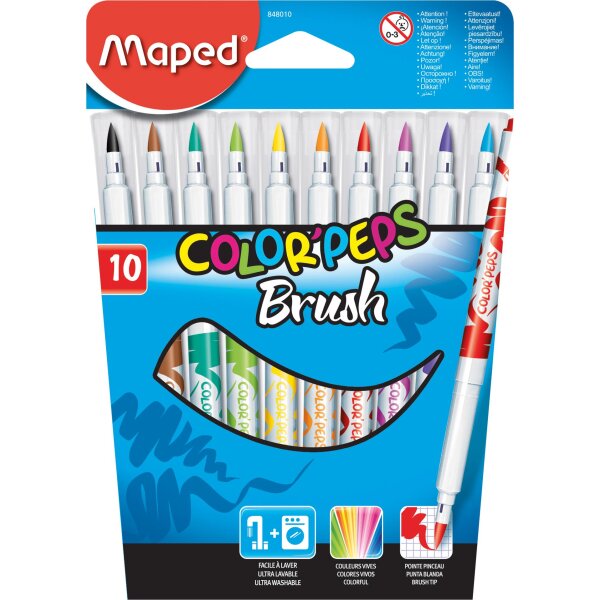 Pinselfilzstifte ColorPeps Brus 10 Stifte in