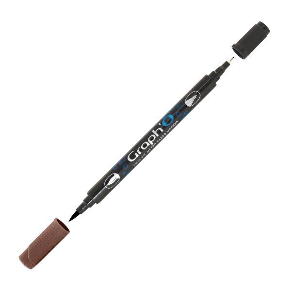 GRAPHO wasserbasierter Twin Tip Marker Farbe: 3290 - Ebony