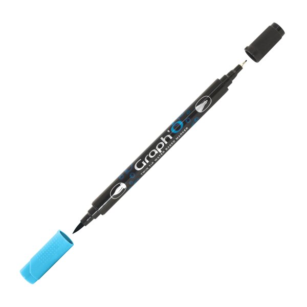 GRAPHO wasserbasierter Twin Tip Marker Farbe: 7150 - Cyan