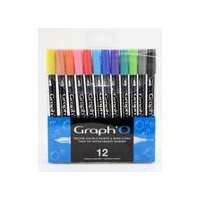 Dual Pinselmarker GRAPHO  - 12er Set