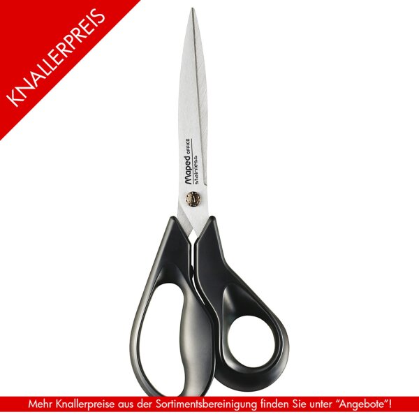 Schere Advanced Green - Blister 21 cm, asymmetrisc