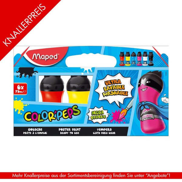 Schulmalfarbe ColorPeps 75ml 6St