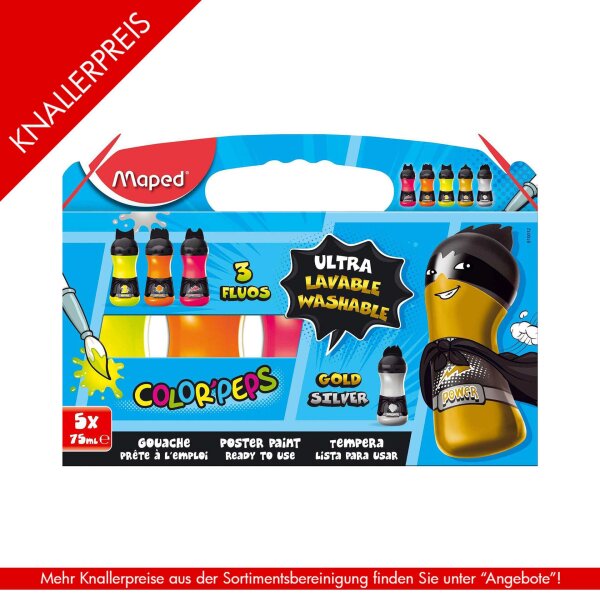 Schulmalfarbe ColorPeps 75ml 5St