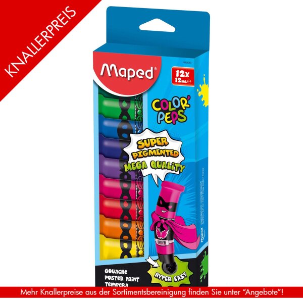 Malfarbe Gouache 12ml Tube 12St