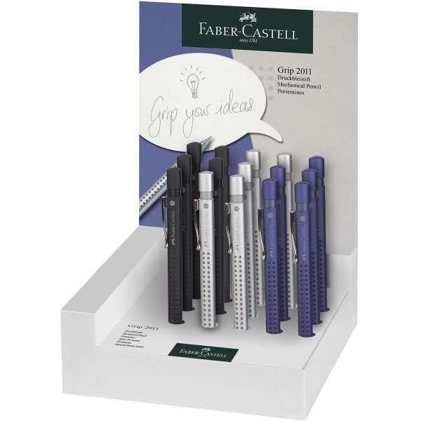 15er Promotiondisplay Druckbleistift Grip 2011 farbig...