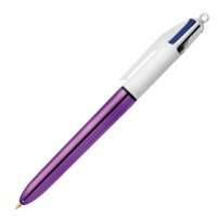 Kugelschreiber 4 Colours Shine lila Schaft