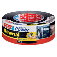tesa extra Power Universal-Gewebeklebeband 50 m x 50 mm - schwarz