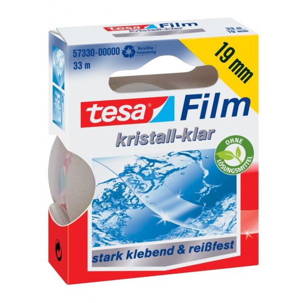 tesafilm® kristall-klar 19mm x 33m Hängefaltbox