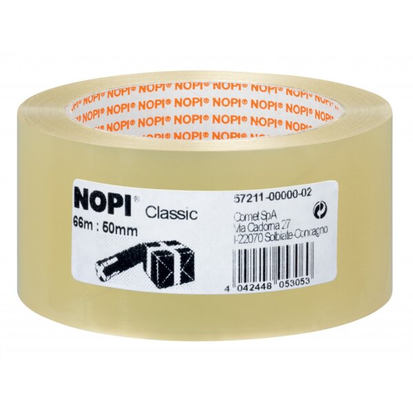 Verpackungsklebeband NOPI Pack Classic  - 50mm x 60m, transparent