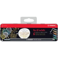 STABILO Pen 68 metallic boite metalx6 attache