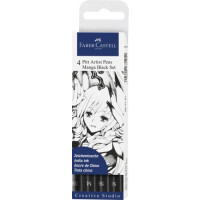 Tuschestift PITT ARTIST PEN Manga, sortiert, 4er Etui