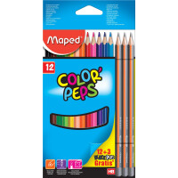 Buntstifte COLORPEPS x12 + 3 Bleistifte - Etui