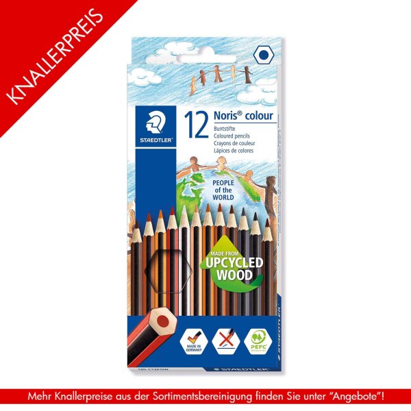 Farbstift Noris®colour - 12er Kartonetui Hautfarben