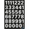 Etikett VARIO - Zahlen 0-9, weiß 15mm