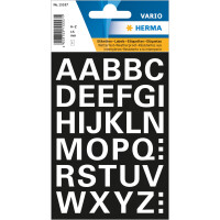 Etikett VARIO - Buchstaben A-Z, weiß 15mm