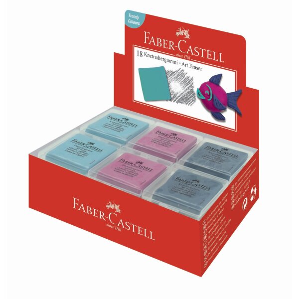 Knetradierer ART ERASER Trendfarben pink / blau /...