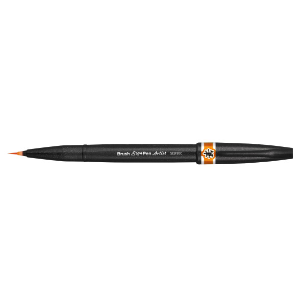 Kalligrafiestift Sign Pen Brush Pinselspitze: 0,03 - 2,0mm - orange