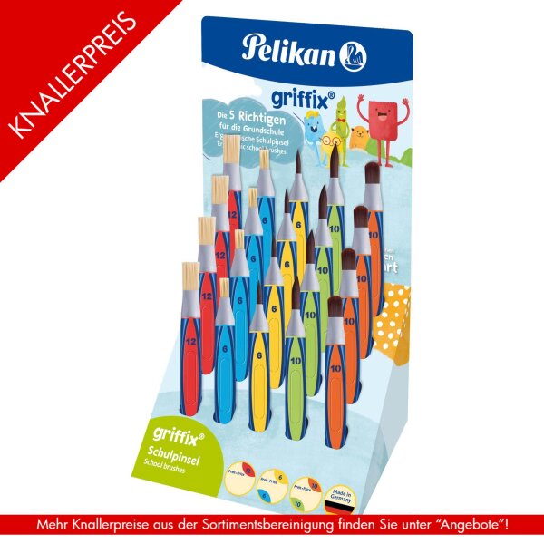 PELIKAN Griffix Pinsel 5 x 4 Pinsel im 20er Display...