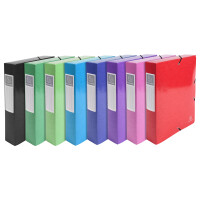 Archivbox IDERAMA A4 60mm Rücken 600g/qm - 8 Farben sortiert