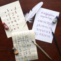 Kalligraph. Set Die Schrift Ägypter