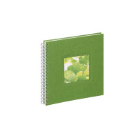 Spiralalbum 24x25cm Nature Ginkgo grün 50S