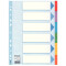 Kartonregister Standard Blanko, A4, Karton, 6 Blatt, weiss