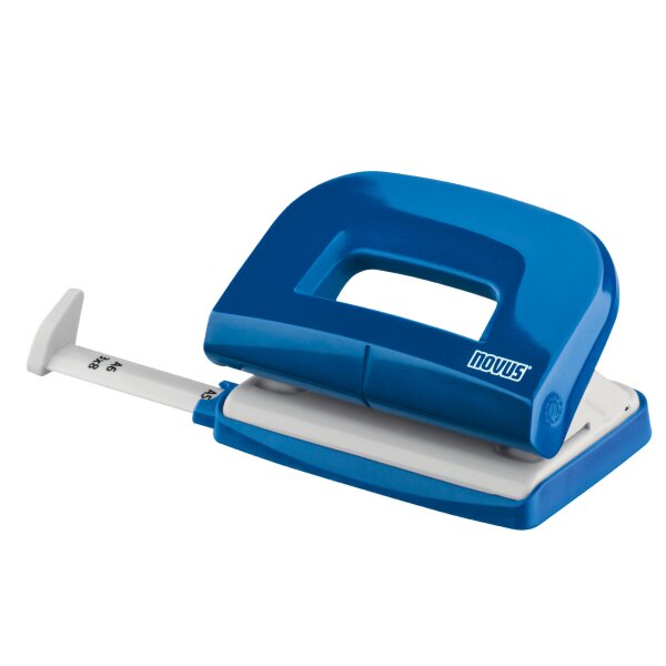 Locher NOVUS E210 bis 10 Blatt mit Anschlagschiene - blau