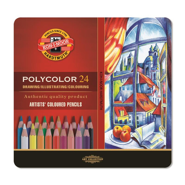 Polycolor- Künstlerfarbstifte 24er Set im Metalletui
