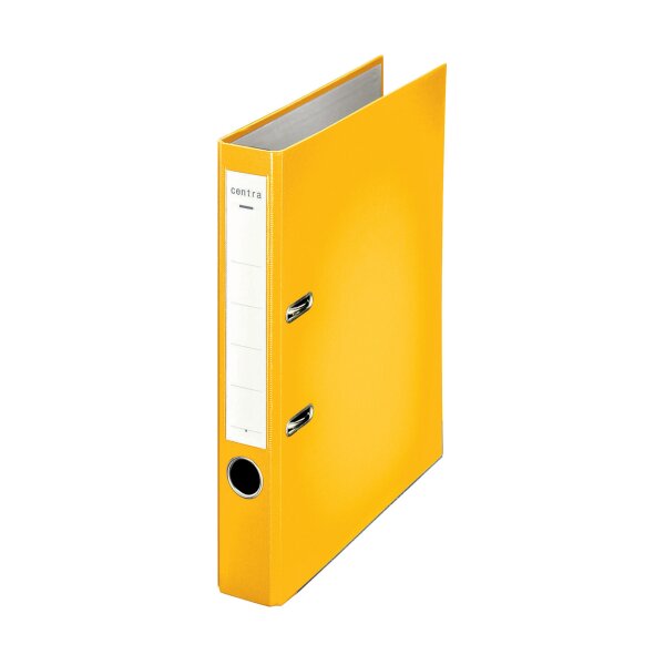 CENTRA PP-Ordner Chromos A4 schmal gelb