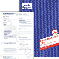 Formularbuch 1785 Bauabnahmeprotokoll A4 - SD,  2 x 40 Blatt inkl, Mängelliste 2x32 Blatt