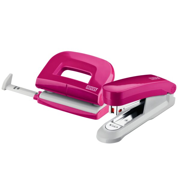 Twinset NOVUS E15/E210 Heftgerät / Locher - pink