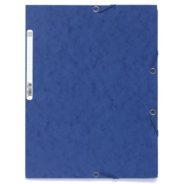 EXACOMPTA Eckspannermappe A4 400g/qm Karton - blau