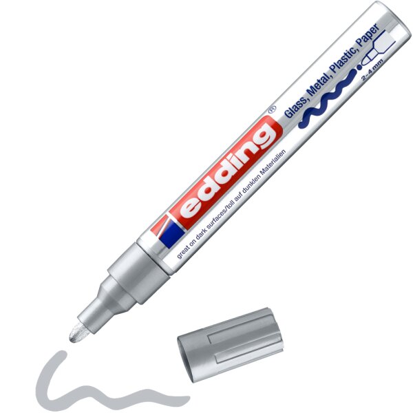 Glanzlack-Marker creative 750, 2 - 4 mm, silber