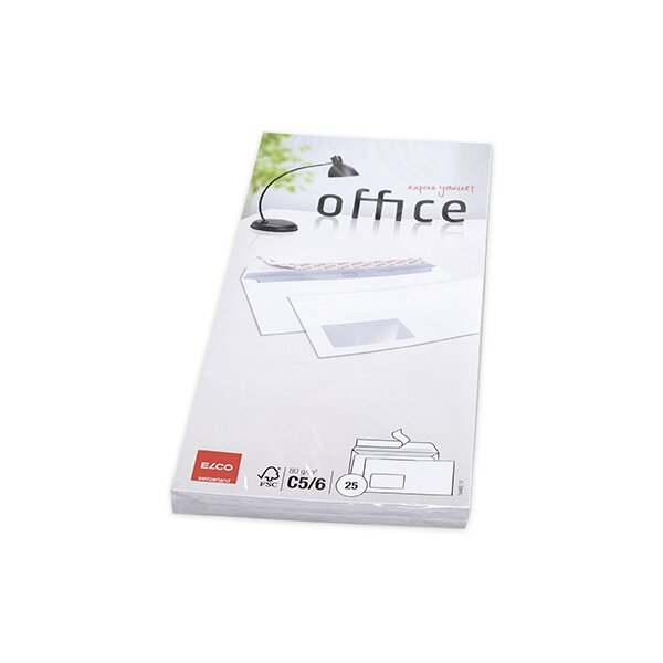 ELCO Office CelloZip mit 25 Kuverts, HK, C5/6 DL - weiss