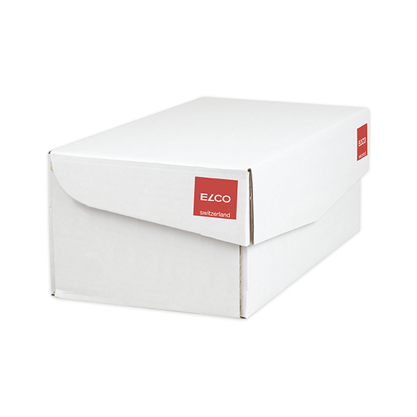 ELCO Premium Box mit Deckel und 500 Kuverts, HK,  C6 - weiss