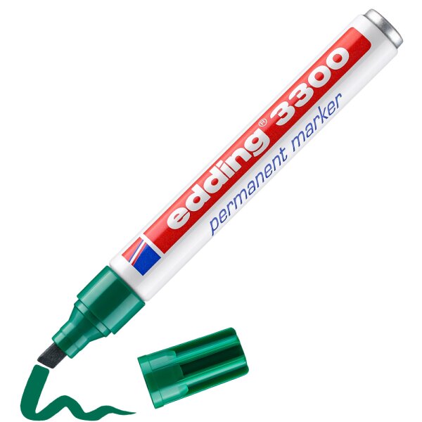 edding 3300 Permanentmarker Keilspitze 1-5mm - grün