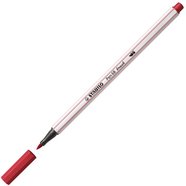 STABILO Pen 68 brush rouge fonce