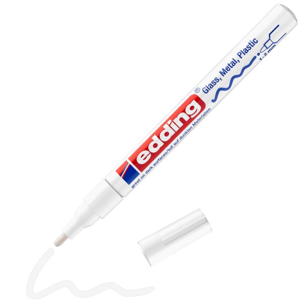 Glanzlackmarker 751 CR Rundspitze 1-2mm - weiss