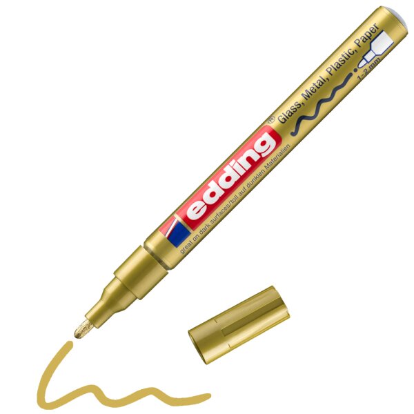 Glanzlackmarker 751 CR Rundspitze 1-2mm - gold