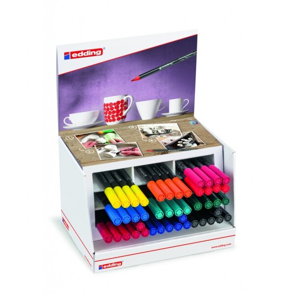 edding 4200 Porcelain Pinselstift - 46er Display lose...