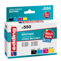 EDD-550 Brother LC223BK/C/M/Y Multipack