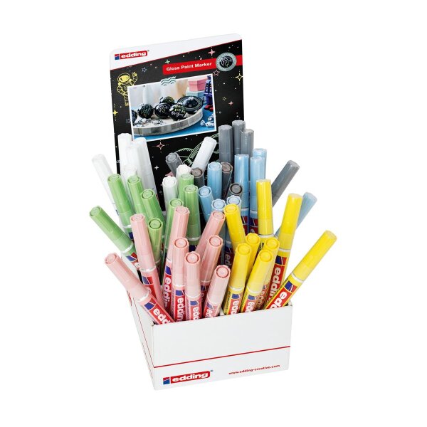 Glanzlack-Marker creative pastell 48er Display sortiert